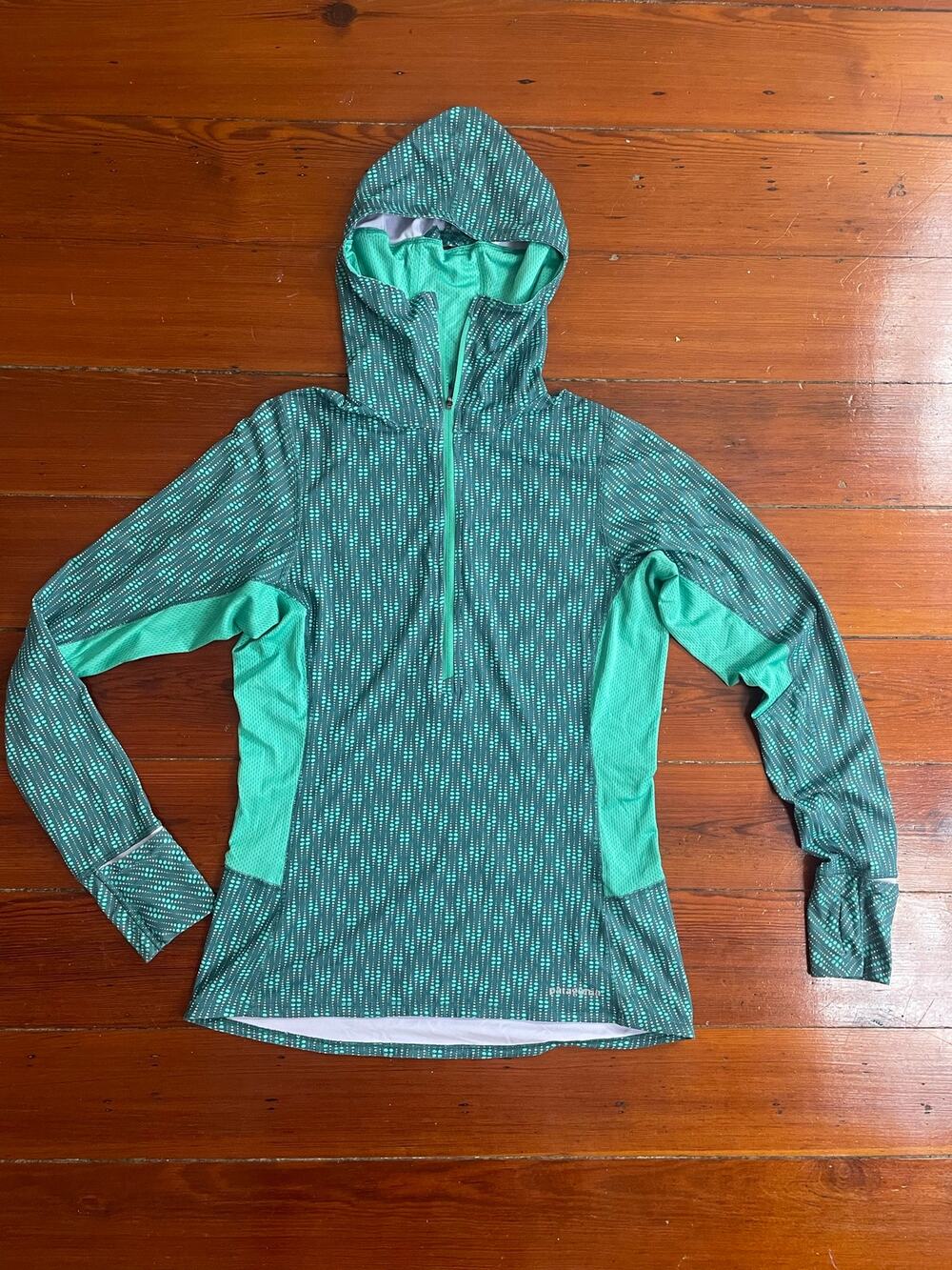Patagonia Capilene Hooded 1/4 Zip Trail Running Pullover Women's M